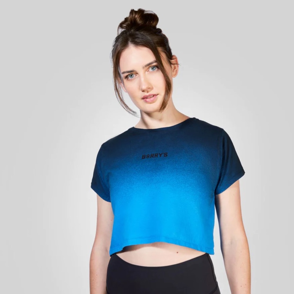 ✨Barry’s Bootcamp ombré tie-dye crop tee